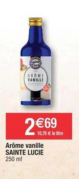 arôme vanille sainte lucie