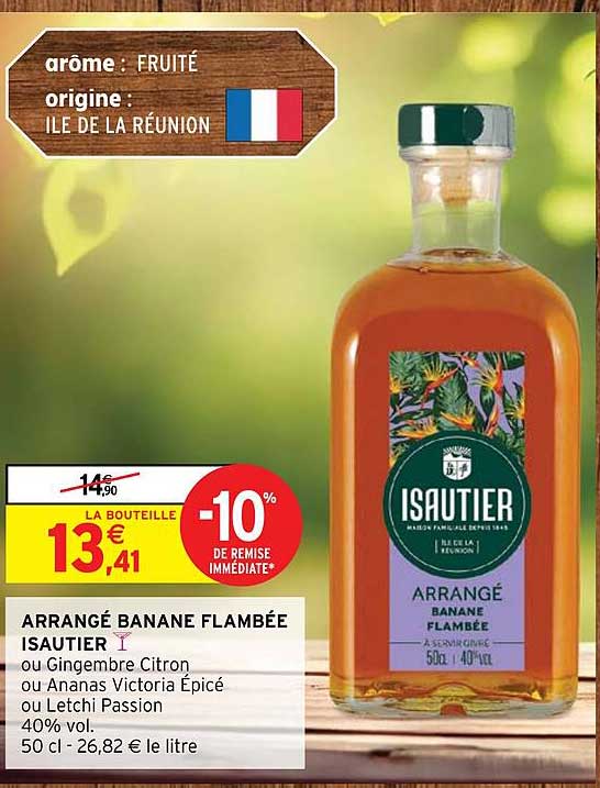 arrangé banane flambée isautier -10% de remise immédiate