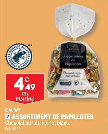 assortiment de papillotes isaura
