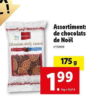 Assortiments De Chocolats De Noël Favorina