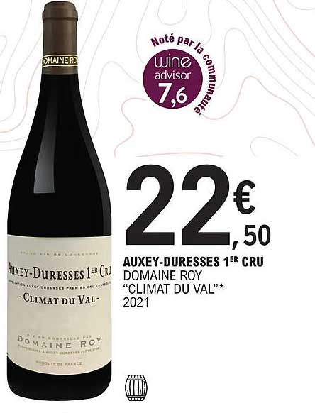 auxey-duresses 1er cru domaine roy "climat du val" 2021