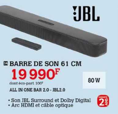 Barre De Son 61 Cm Jbl
