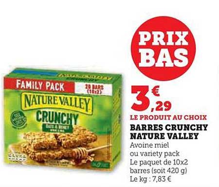 Barres Crunchy Nature Valley