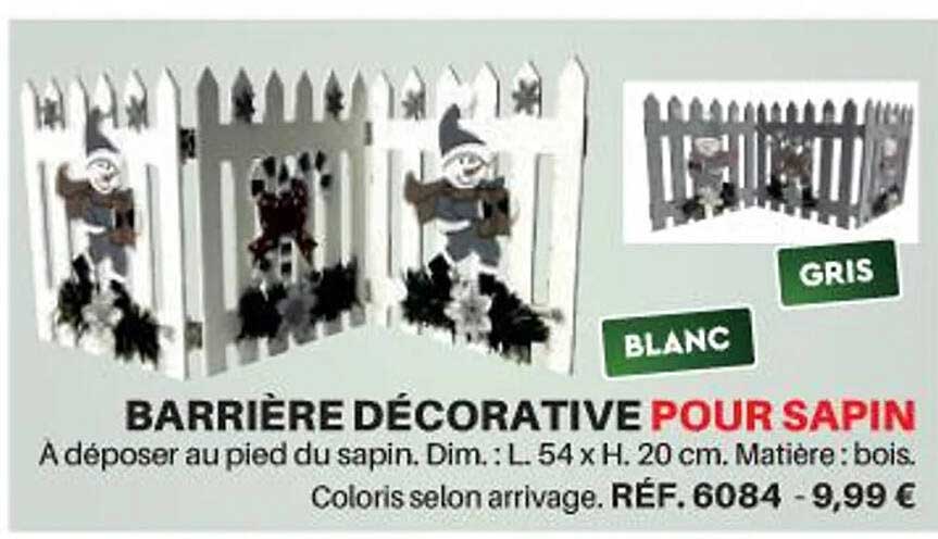 barrière décorative pour sapin