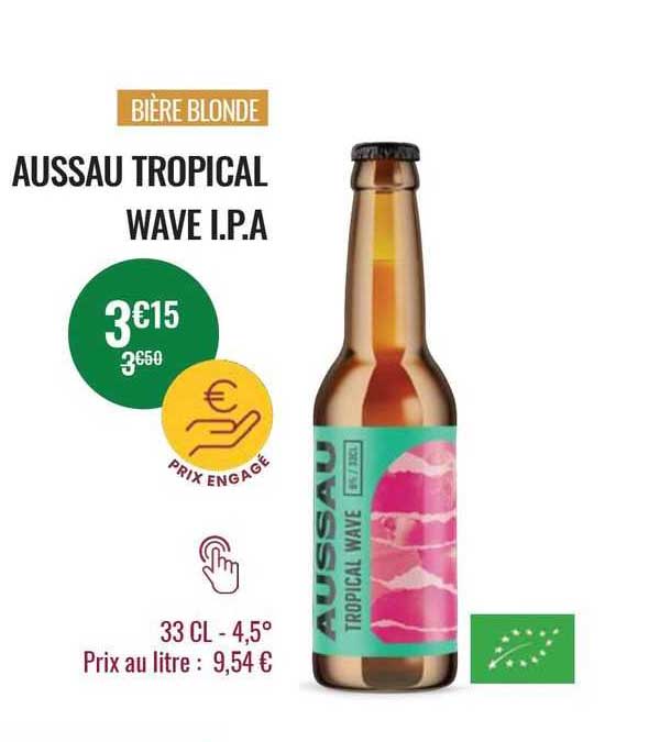 bière blonde aussau tropical wave i.p.a.
