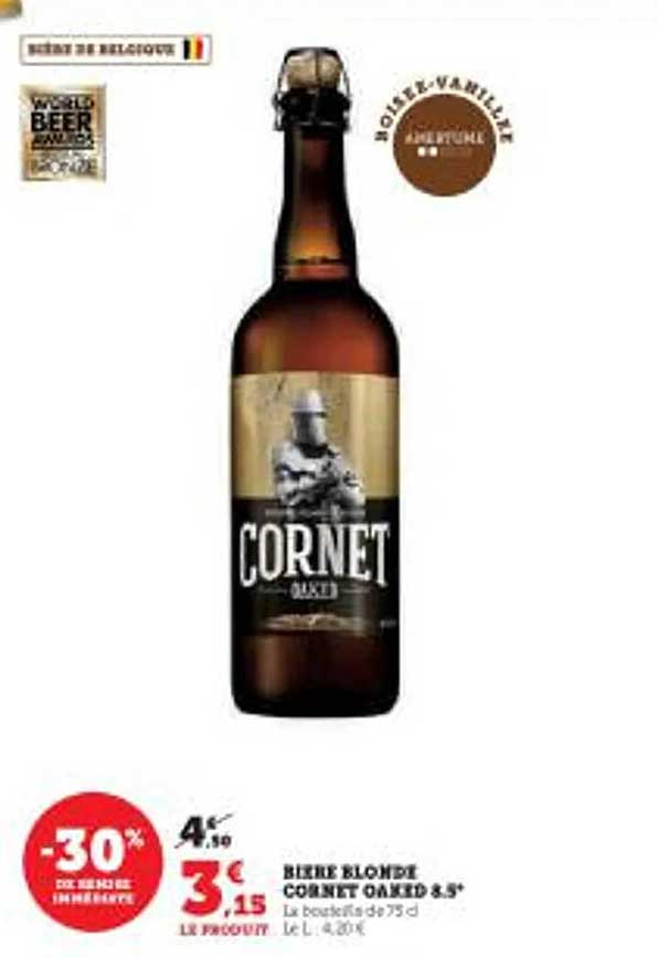bière blonde cornet oaked 6.5°