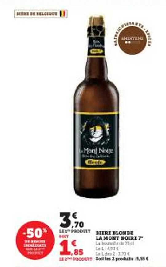 bière blonde la mont noire 7°