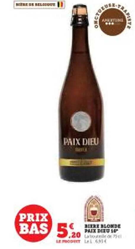 bière blonde paix dieu 10°
