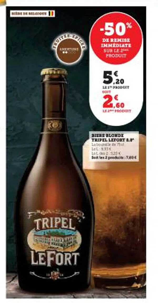 Bière Blonde Tripel Lefort