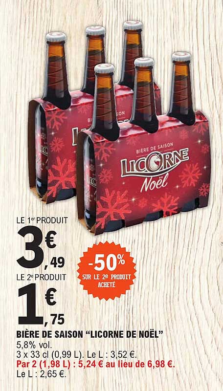 Bière De Saison "licorne De Noël"