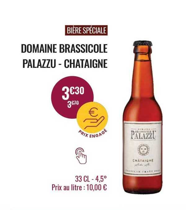 Bière Spéciale Domaine Brassicole Palazzu - Chataigne