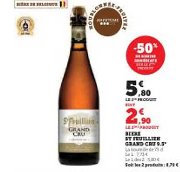 bière st feuillien grand cru 9.5°
