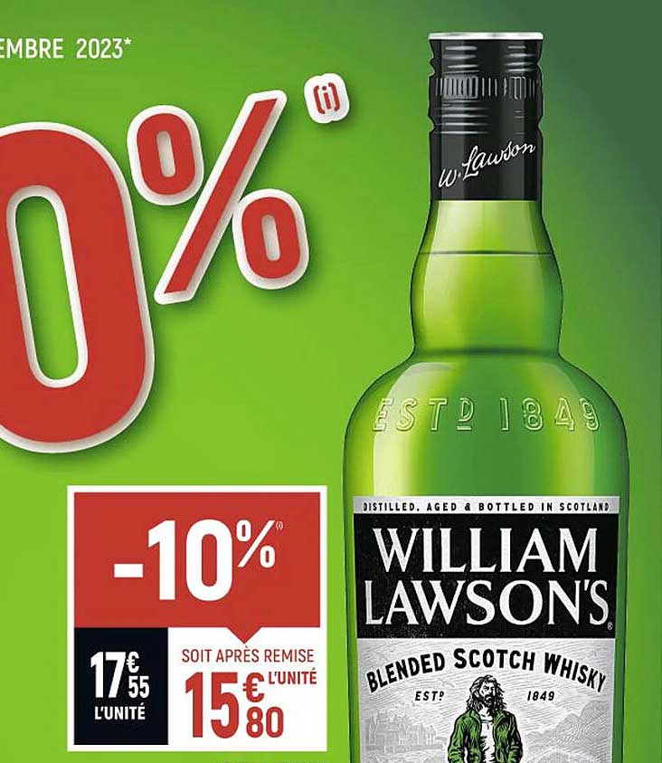 blended scotch whisky william lawson's