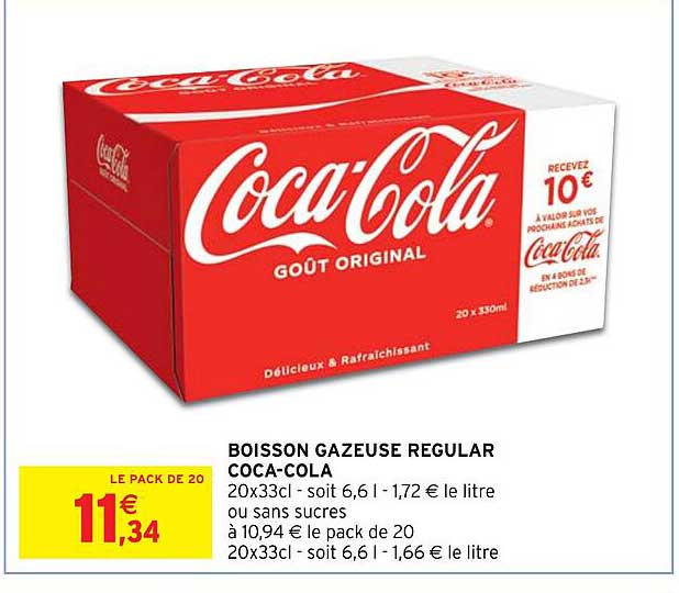 boisson gazeuse régular coca-cola