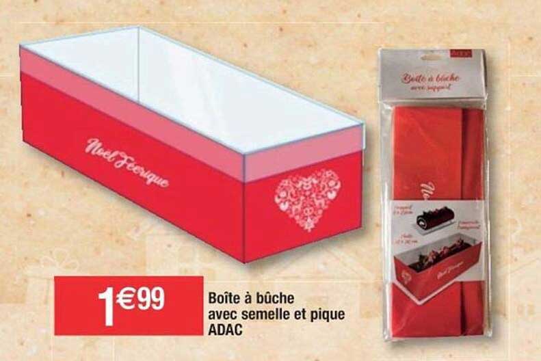 boîte à bûche avec semelle et pique adac