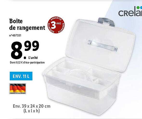 boîte de rangement crelando