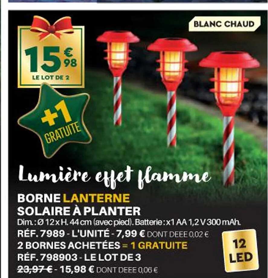 borne lanterne solaire à planter