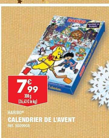 calendrier de l'avent haribo