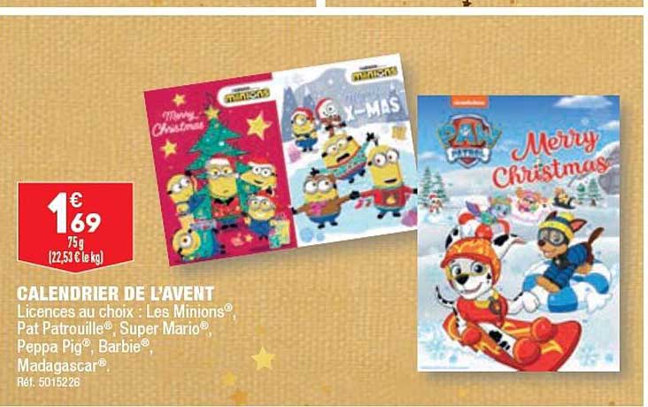 calendrier de l'avent