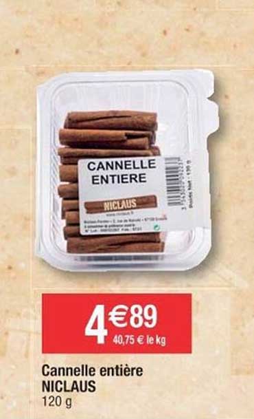 cannelle entière niclaus