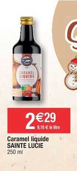 caramel liquide sainte lucie