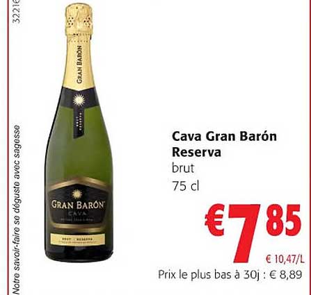 cava gran barón reserva brut