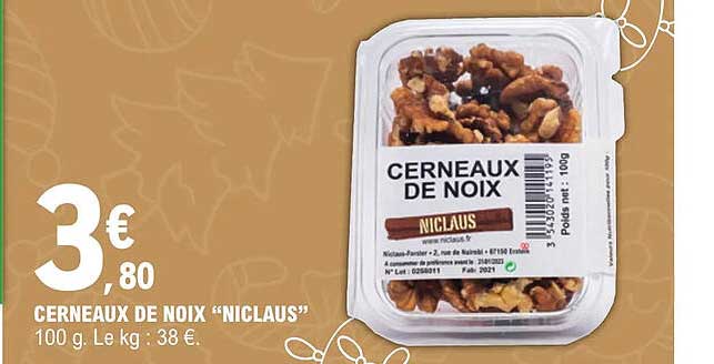 cerneaux de noix "niclaus"