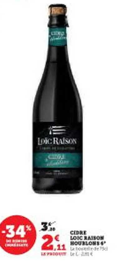 cidre loïc raison houblons 6°