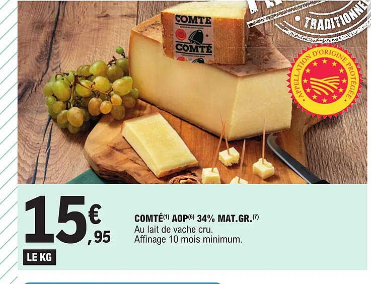 Comté Aop 34% Mat. Gr.