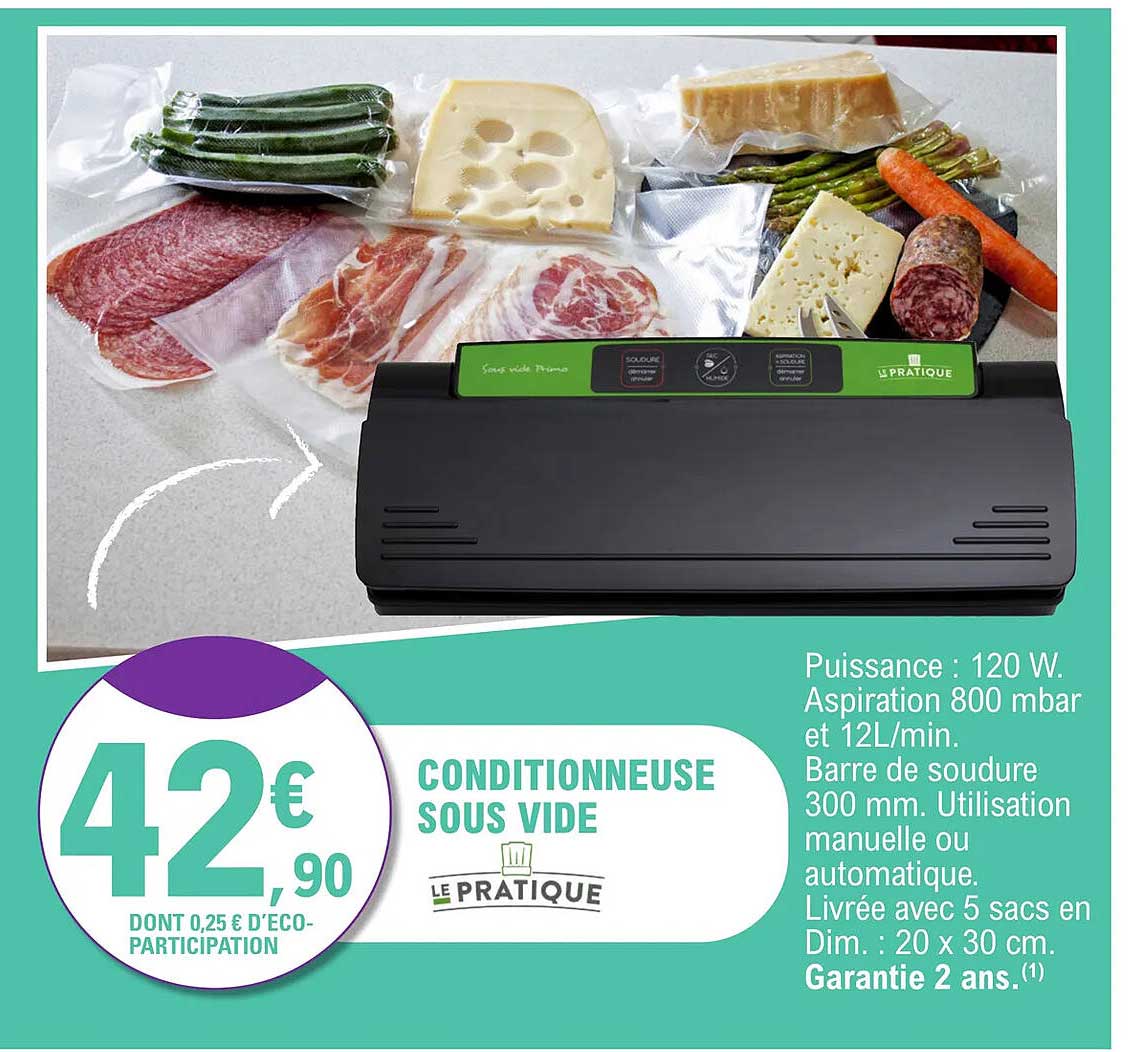 conditionneuse sous vide le pratique