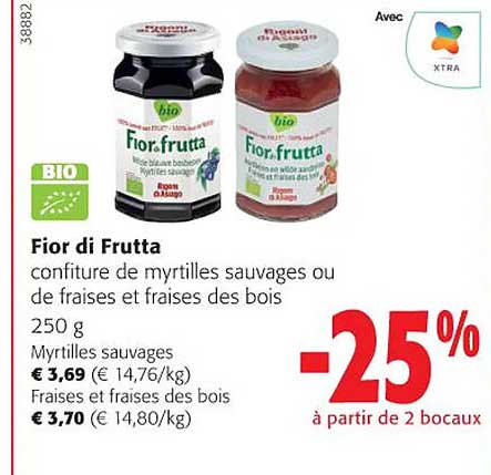 Confiture De Myrtilles Sauvages Ou De Fraises Et Fraises Des Bois Fior Di Frutta