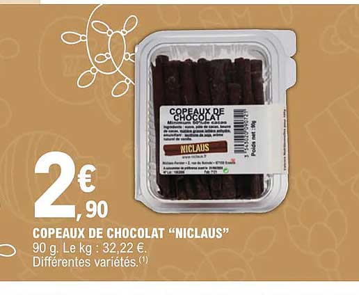 copeaux de chocolat "niclaus"