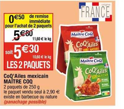 coq'ailes mexicain maître coq