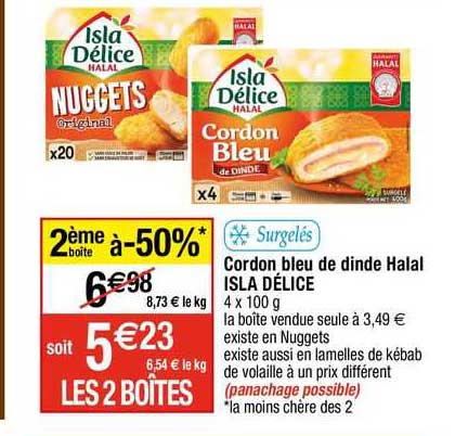 Cordon Bleu De Dinde Halal Isla Délice