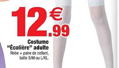 costume "écolière" adulte
