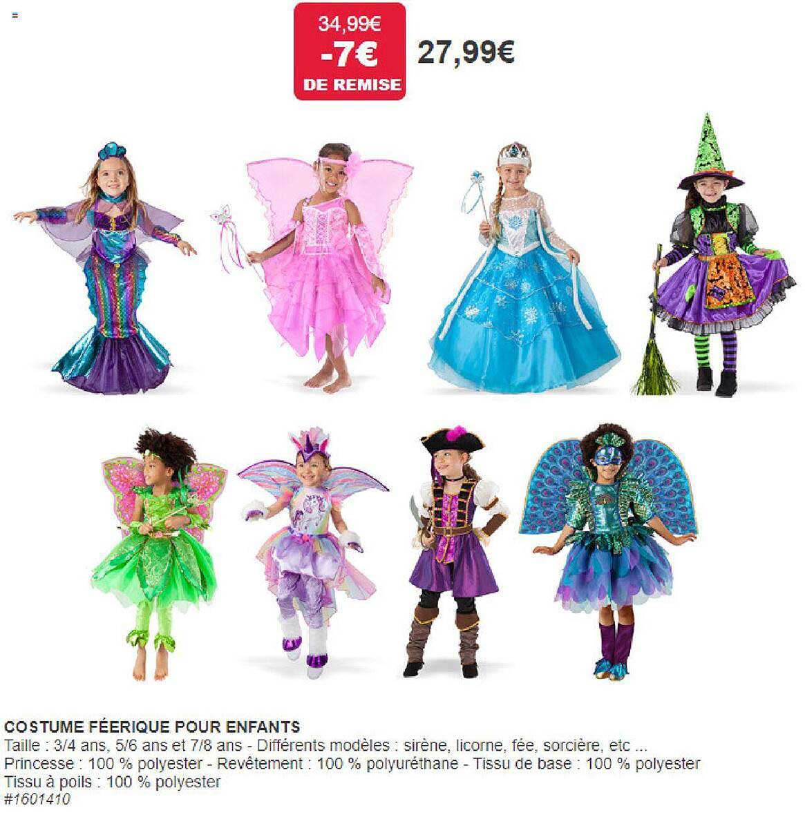 Costume Féerique Pour Enfants