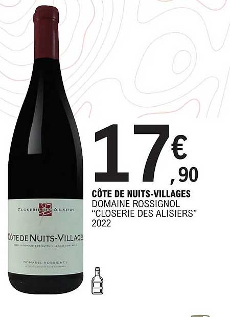 côte de nuits-villages domaine rossignol "closerie des alisiers" 2022