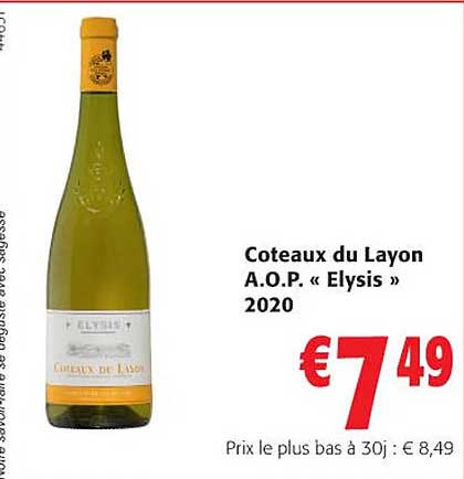 coteaux du layon a.o.p. «elysis» 2020