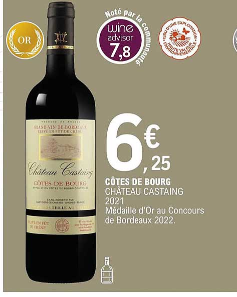 côtes de bourg château castaing 2021