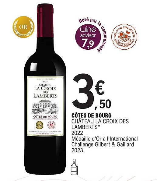 côtes de bourg château la croix des lamberts 2022