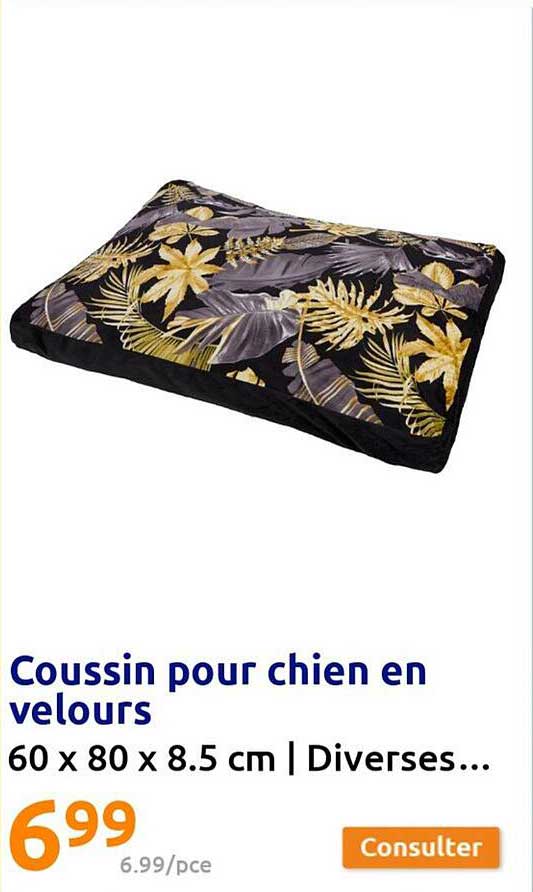 Coussin Pour Chien En Velours