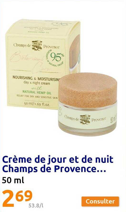 Crème De Jour Et De Nuit Champs De Provence