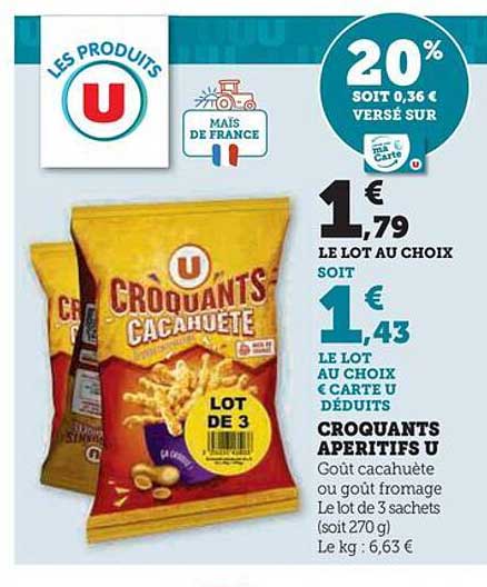 Croquants Apéritifs U