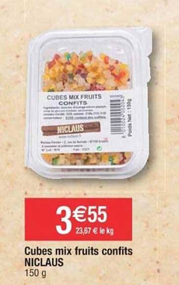cubes mix fruits confits niclaus