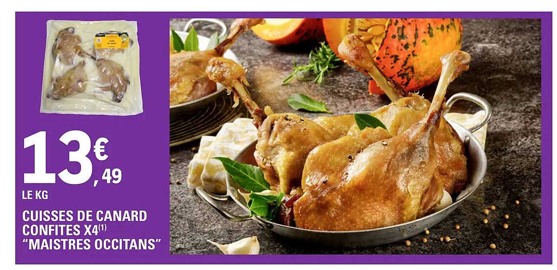 cuisses de canard confites x4 "maistres occitans