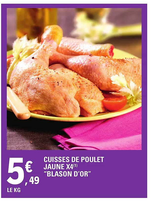 cuisses de poulet x4 "blason d'or"