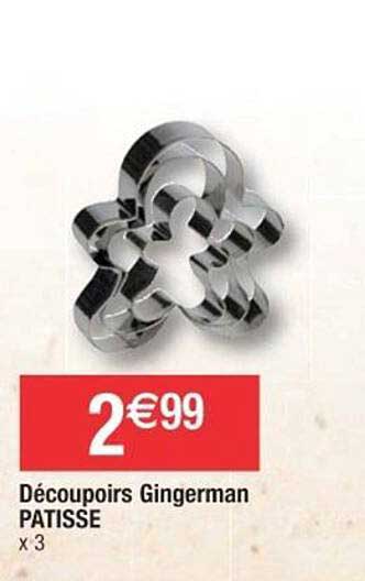 découpoirs gingerman patisse