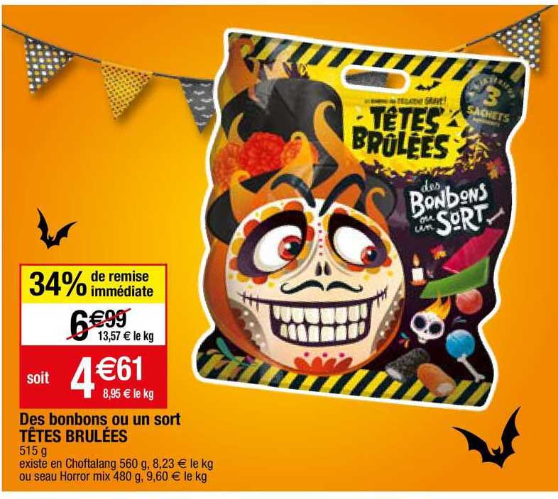 des bonbons ou un sort têtes brûlées