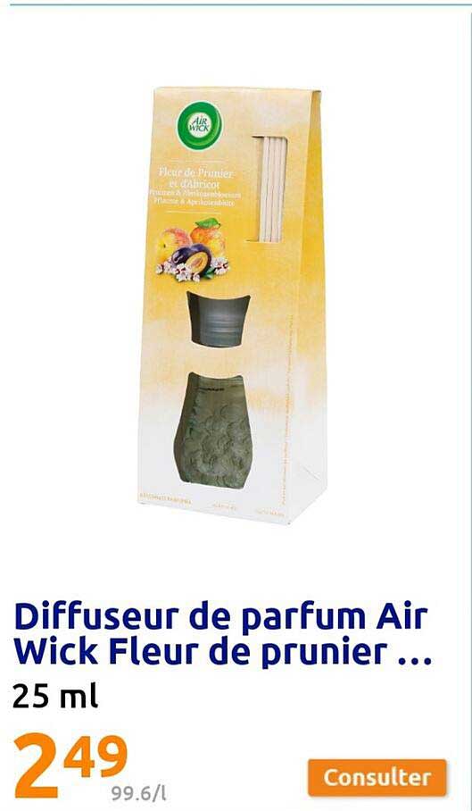 diffuseur de parfum air wick fleur de prunier