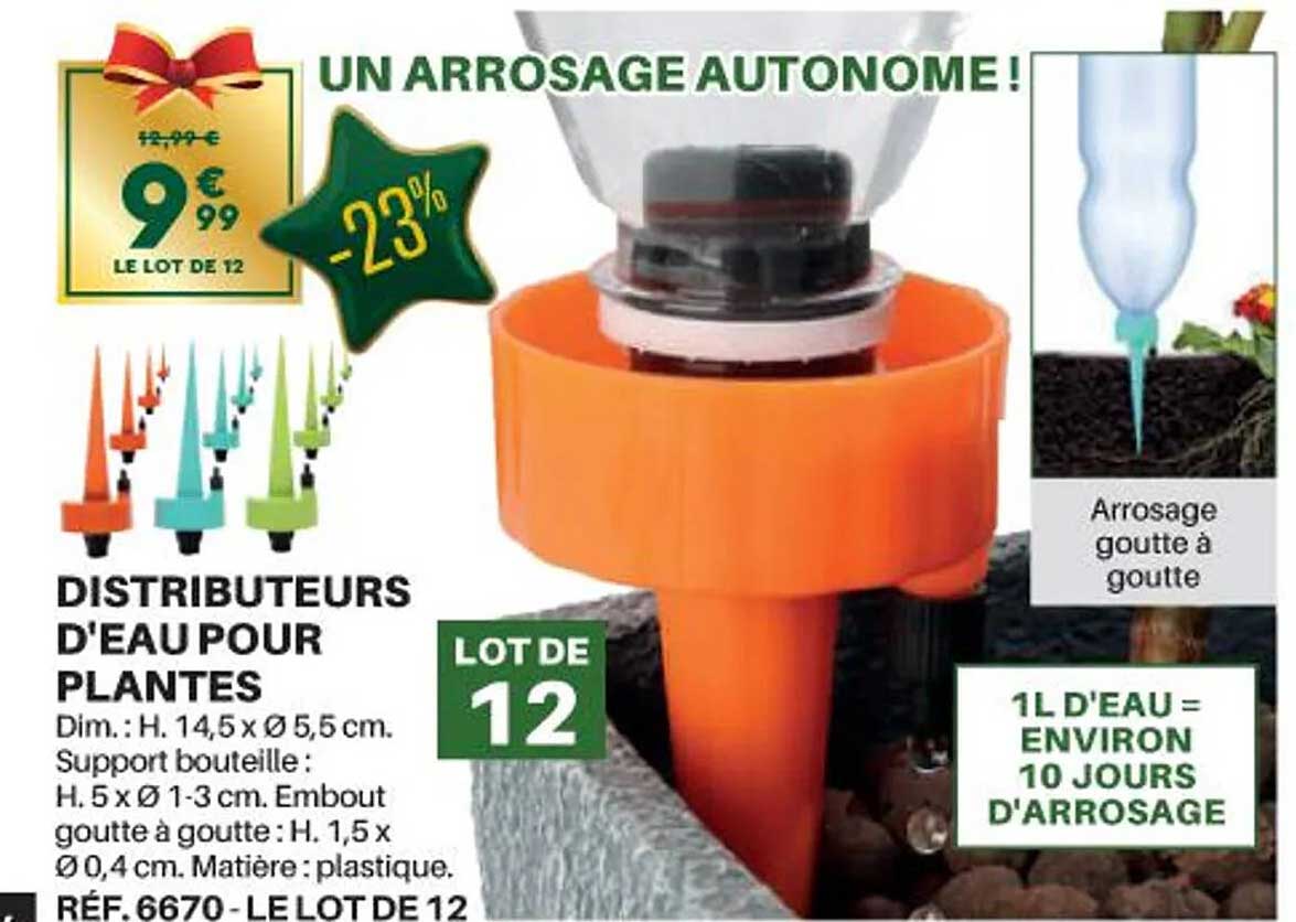 distributeurs d'eau pour plantes